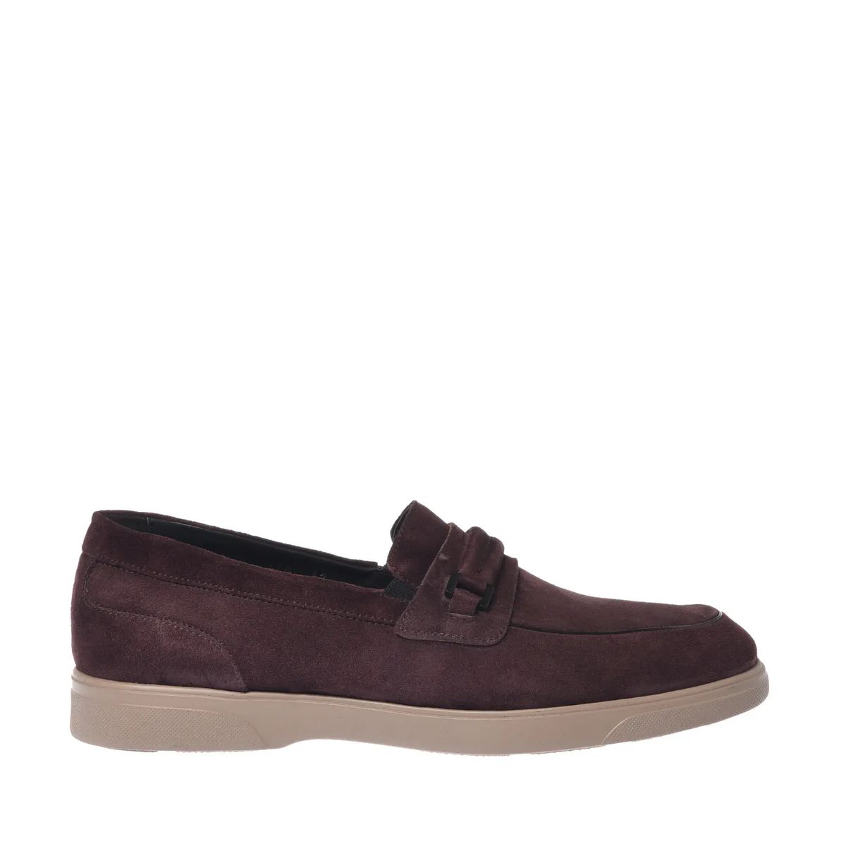 Wildleder Loafer mit Schnallendetail