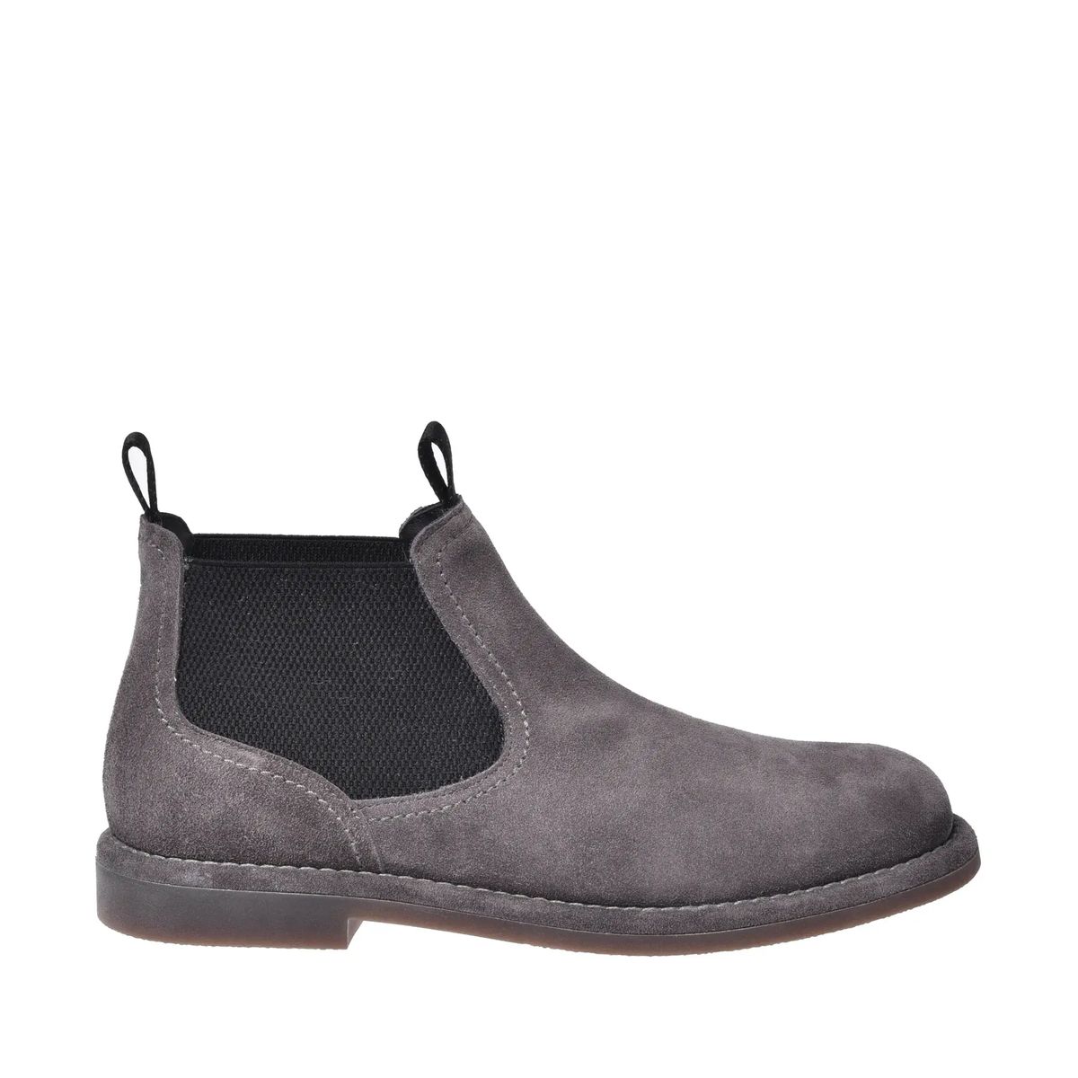Graue Chelsea Boots aus Wildleder