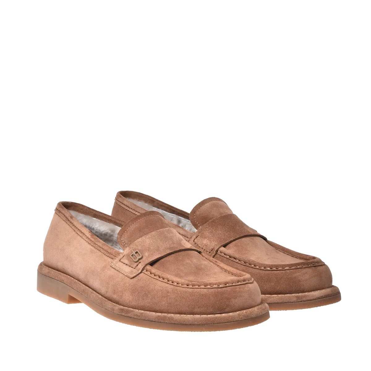 Penny Loafer aus Wildleder mit Futter