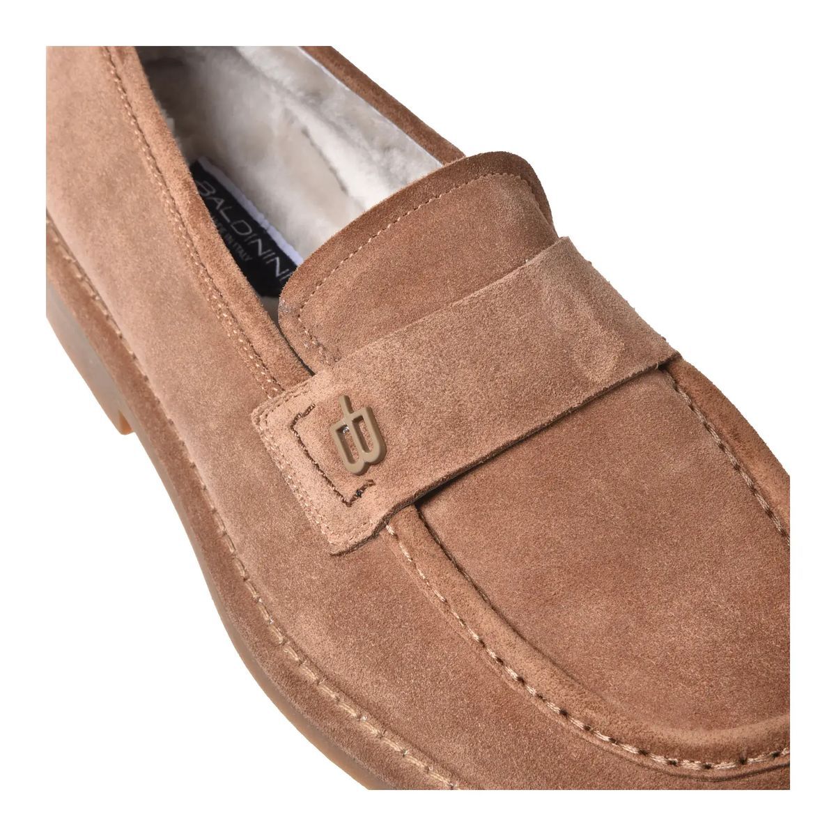 Penny Loafer aus Wildleder mit Futter