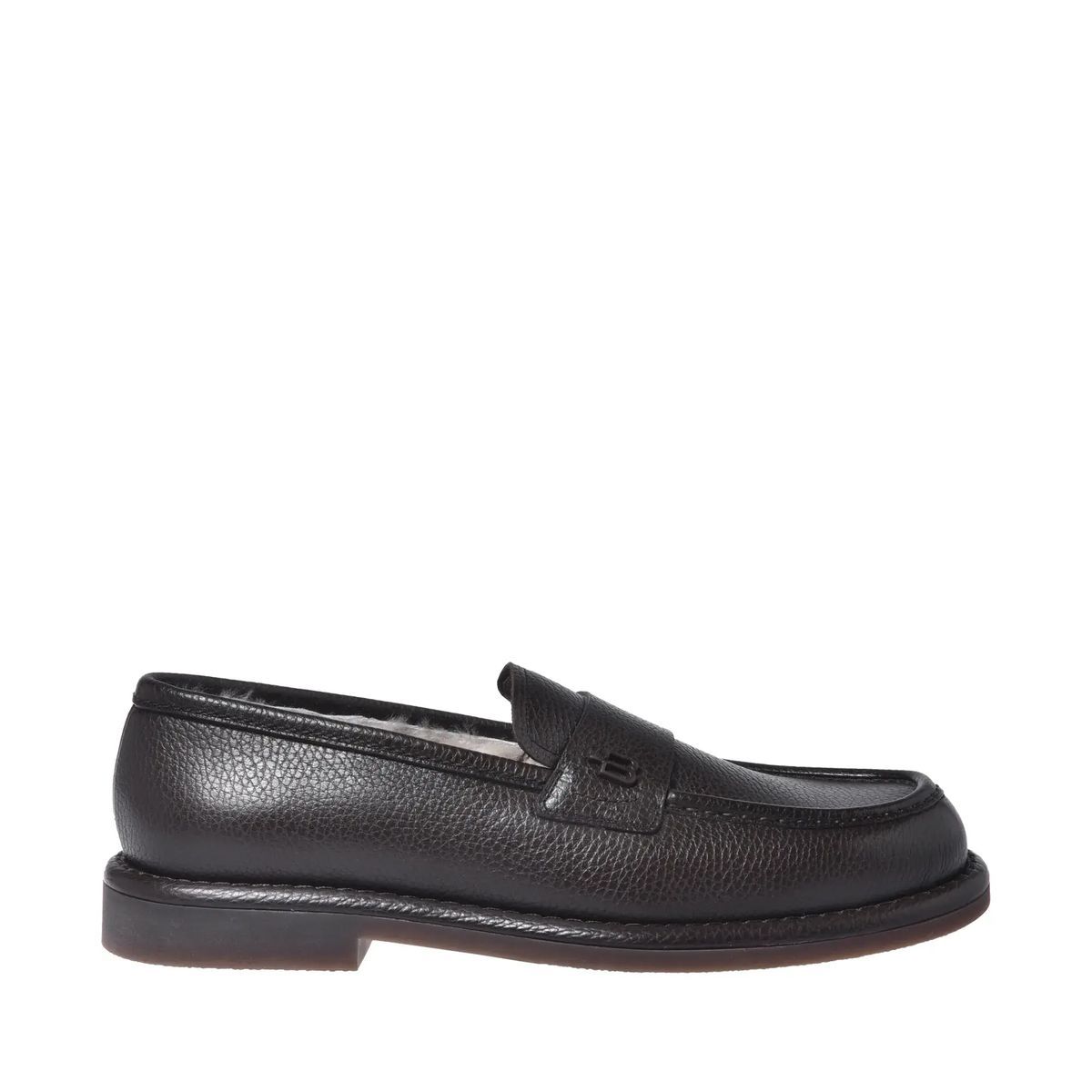 Gefütterte Penny Loafer aus Leder