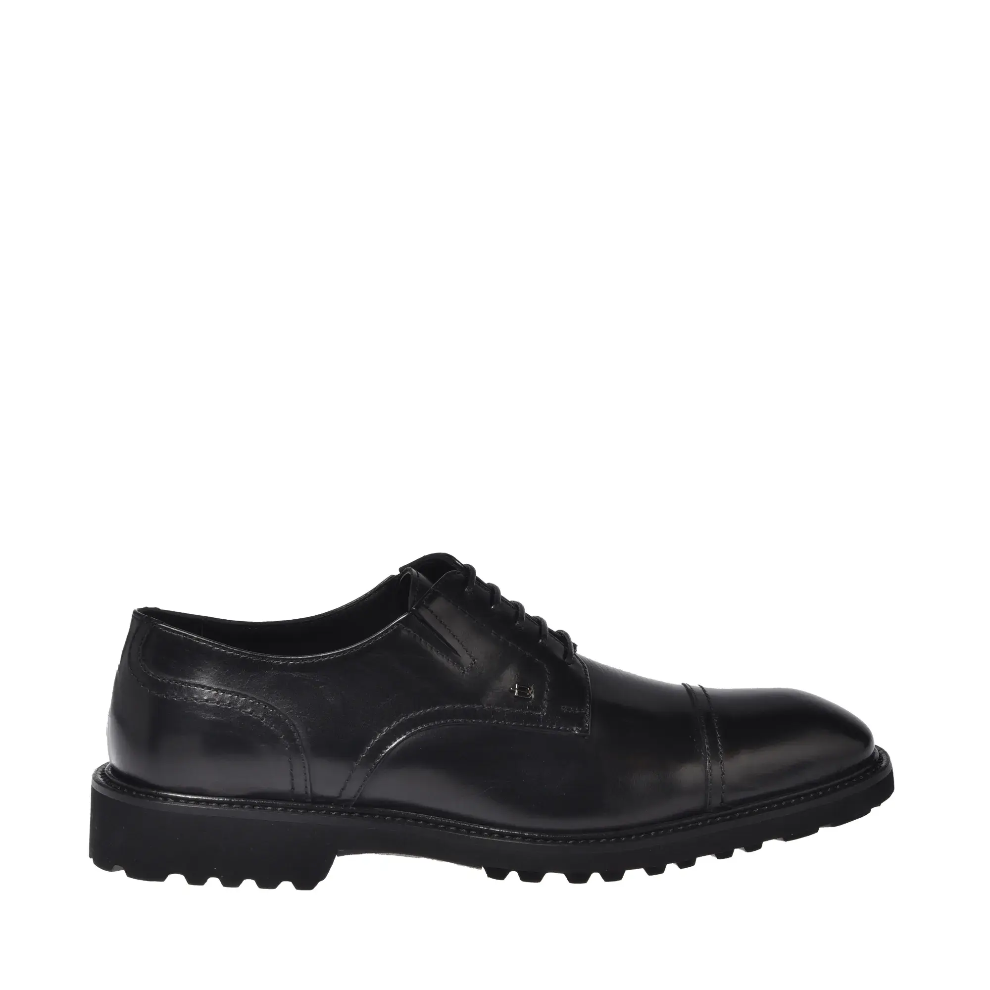 Oxford-Schuhe mit Lederkappe