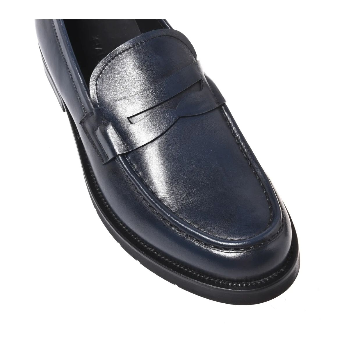 Penny Loafer aus Leder mit Gummisohle