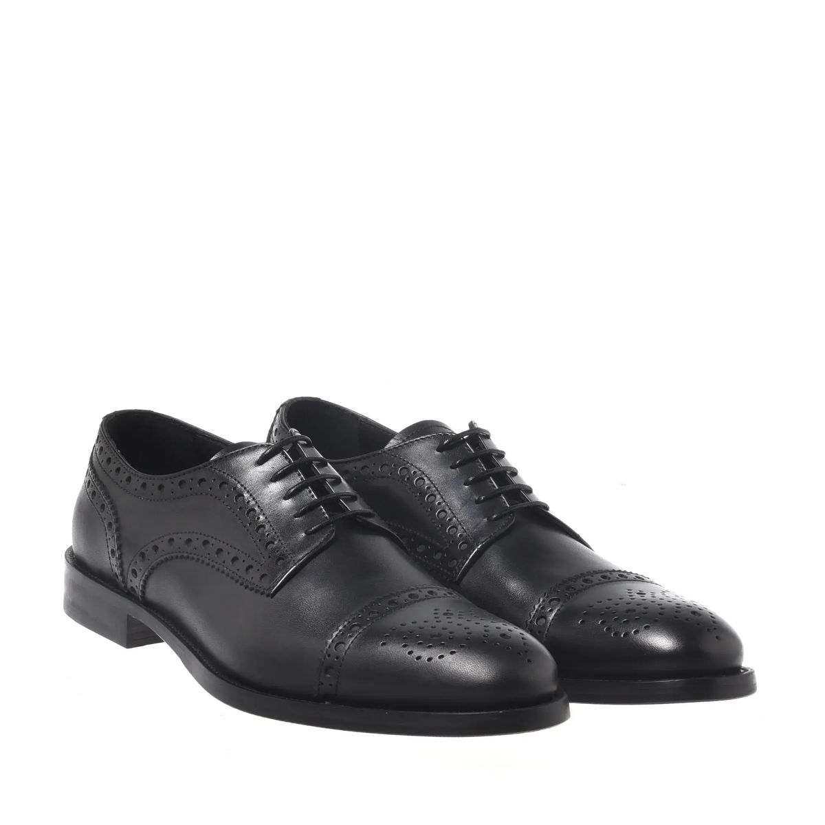 Klassische Brogue Oxford Lederschuhe