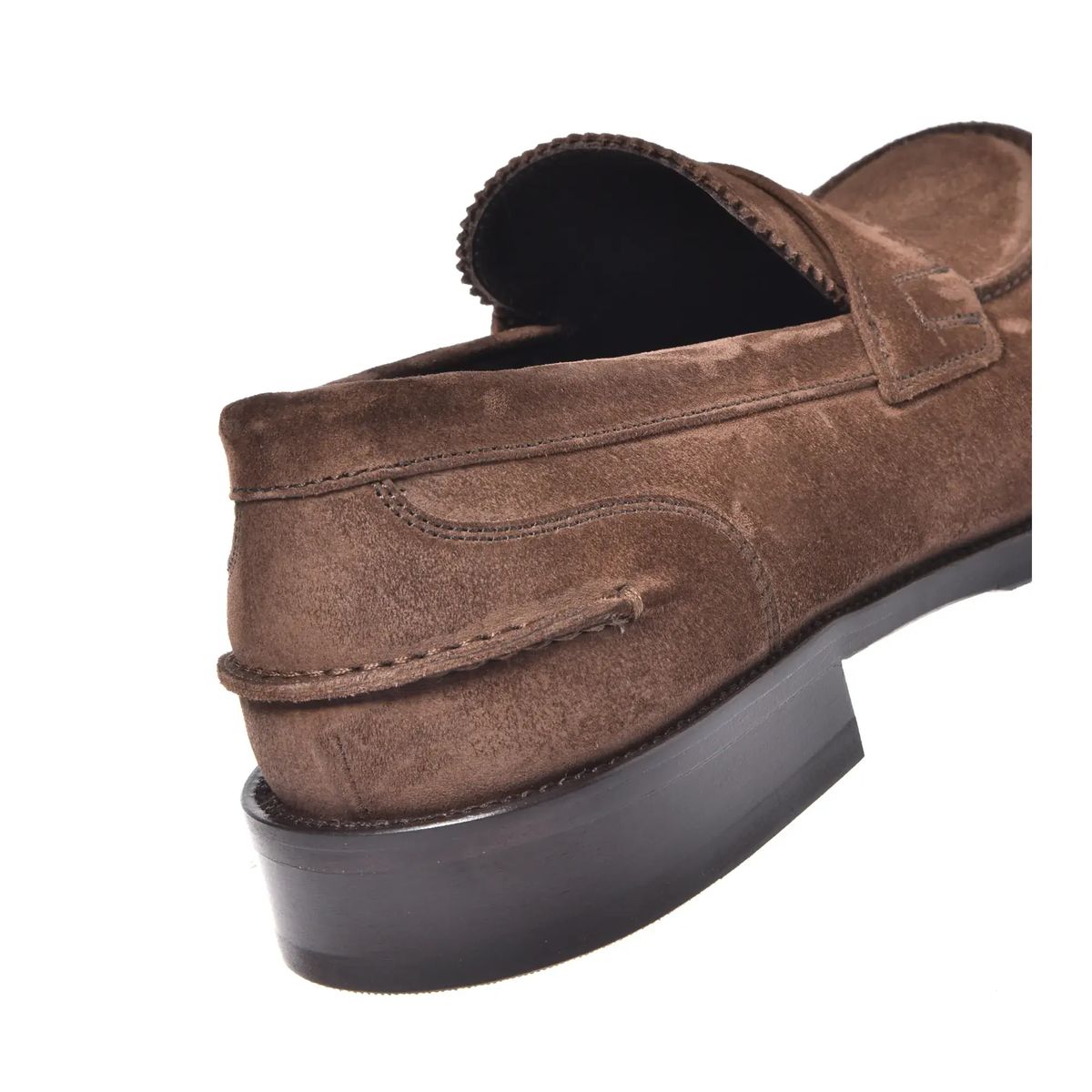 Braune Wildleder Penny Loafers