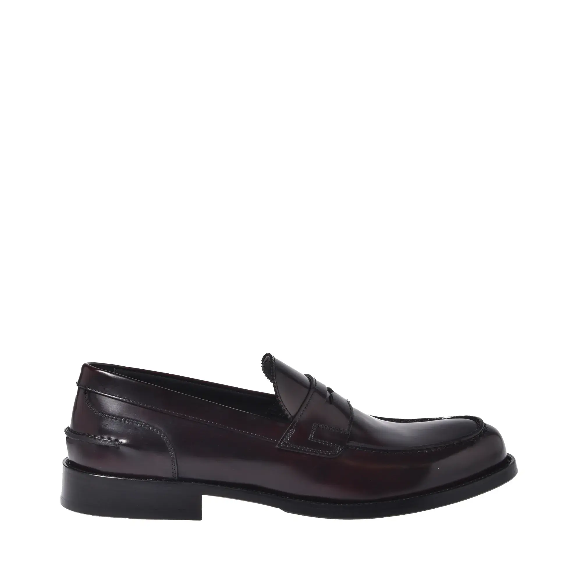 Polierter Leder-Pennyloafer-Schuh