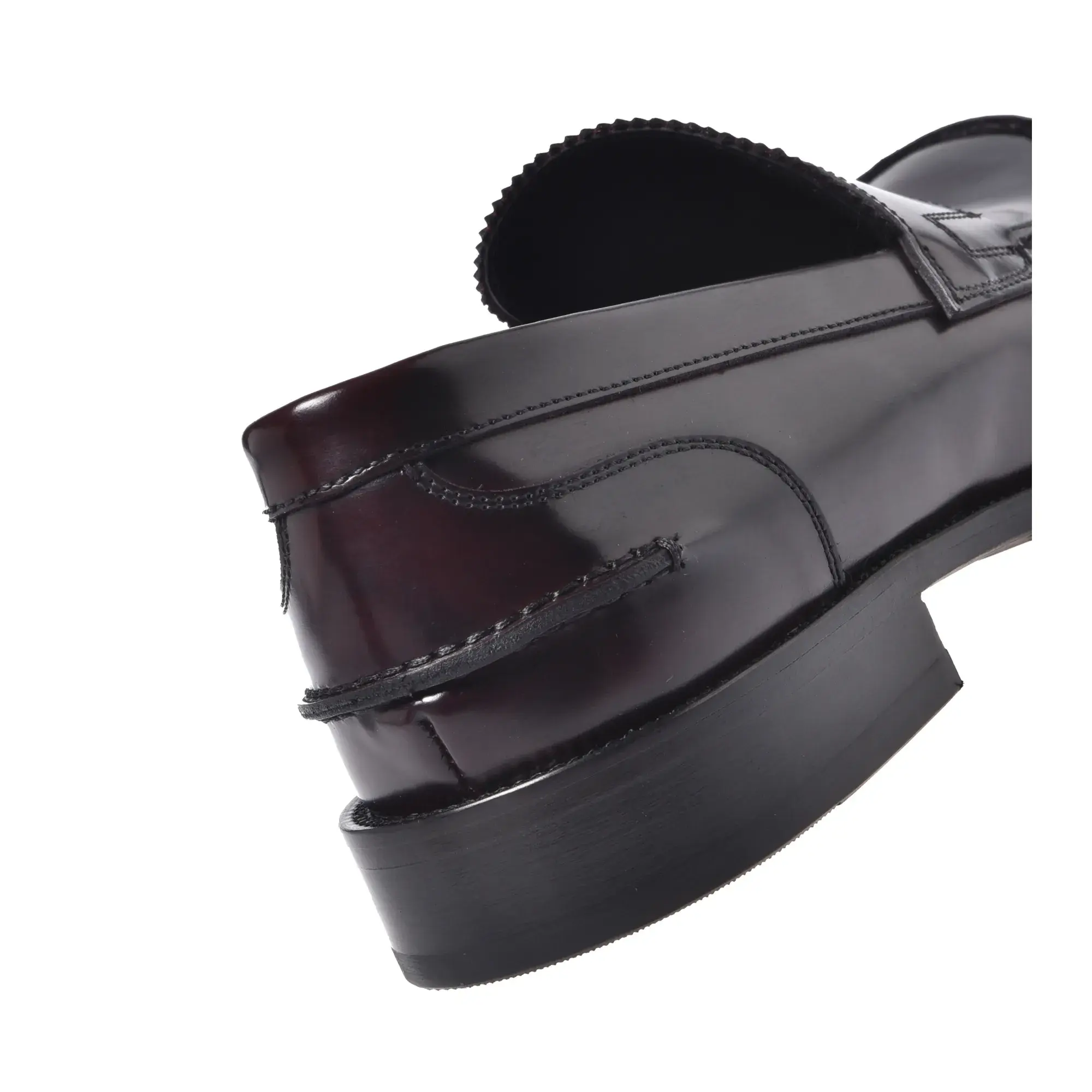 Polierter Leder-Pennyloafer-Schuh