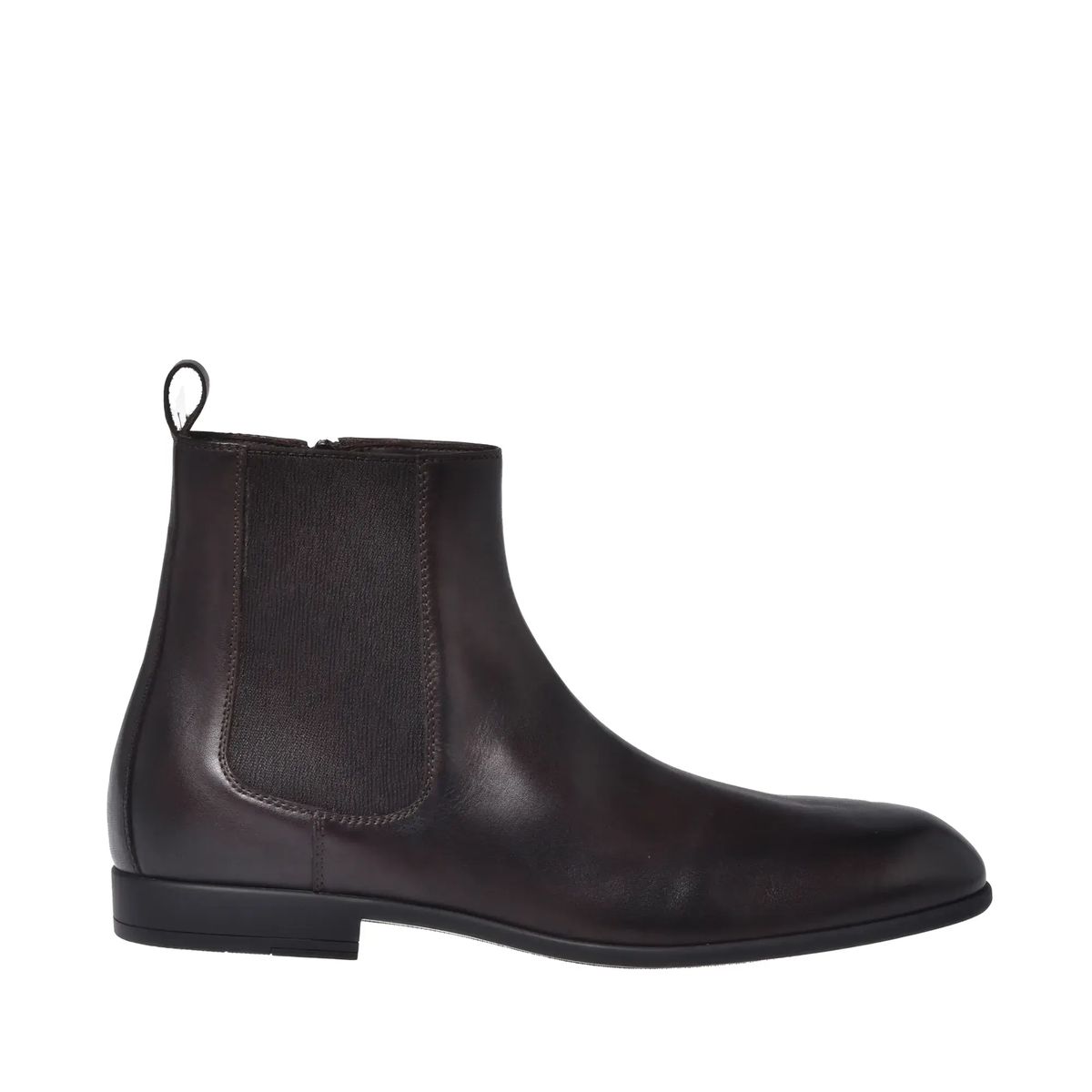 Braune Chelsea-Ankle-Boots aus Leder