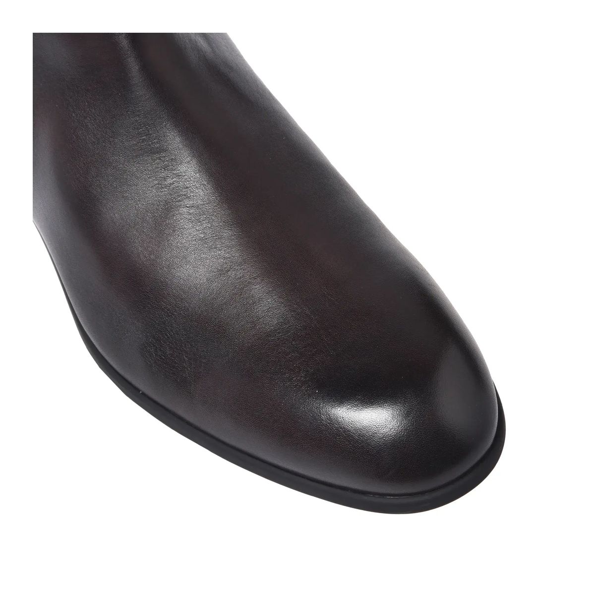 Braune Chelsea-Ankle-Boots aus Leder