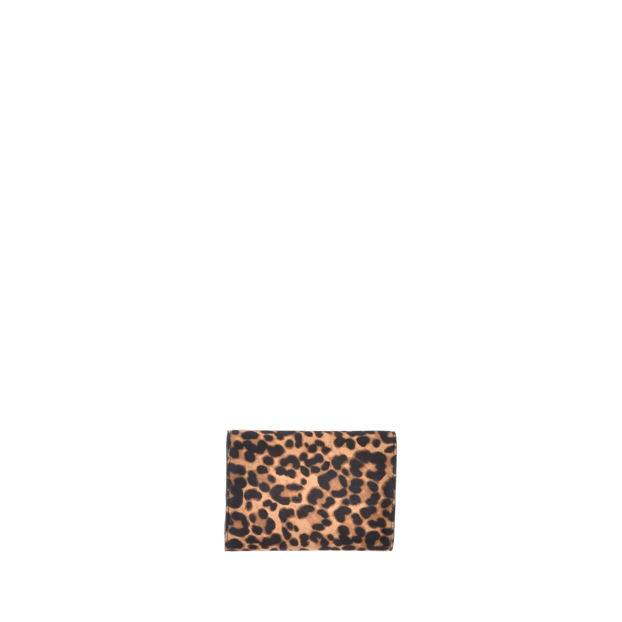 Geldbörse aus Leder mit Leopardenmuster
