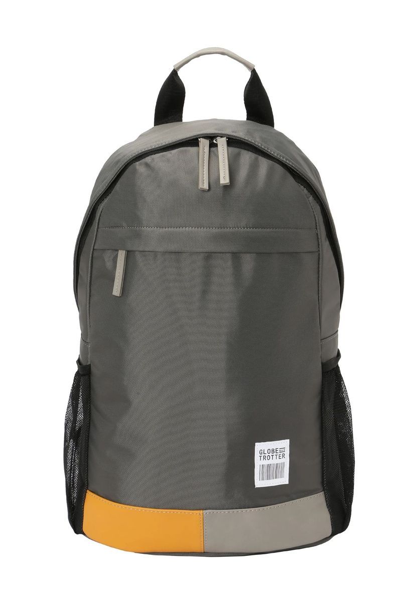 Vielseitiger grauer Rucksack mit Taschen