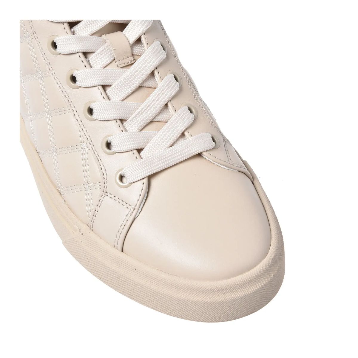 Gesteppte Leder High-Top Sneaker