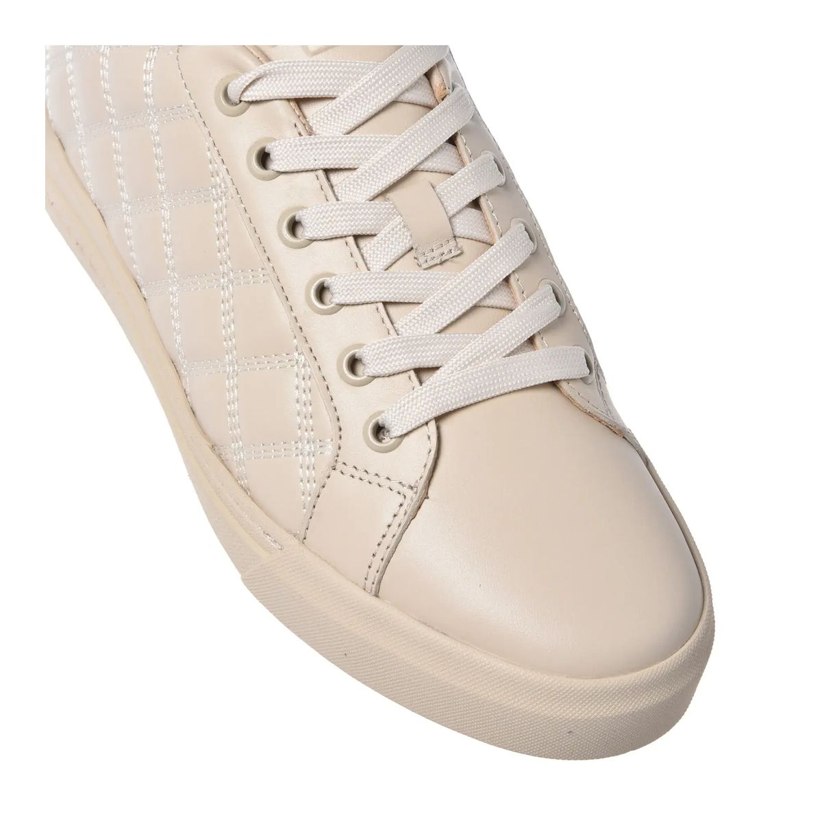 Gesteppte Leder-Sneakers