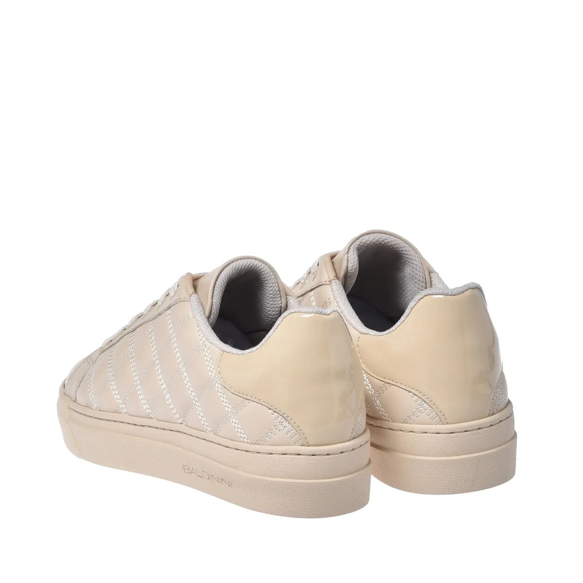 Gesteppte Leder-Sneakers