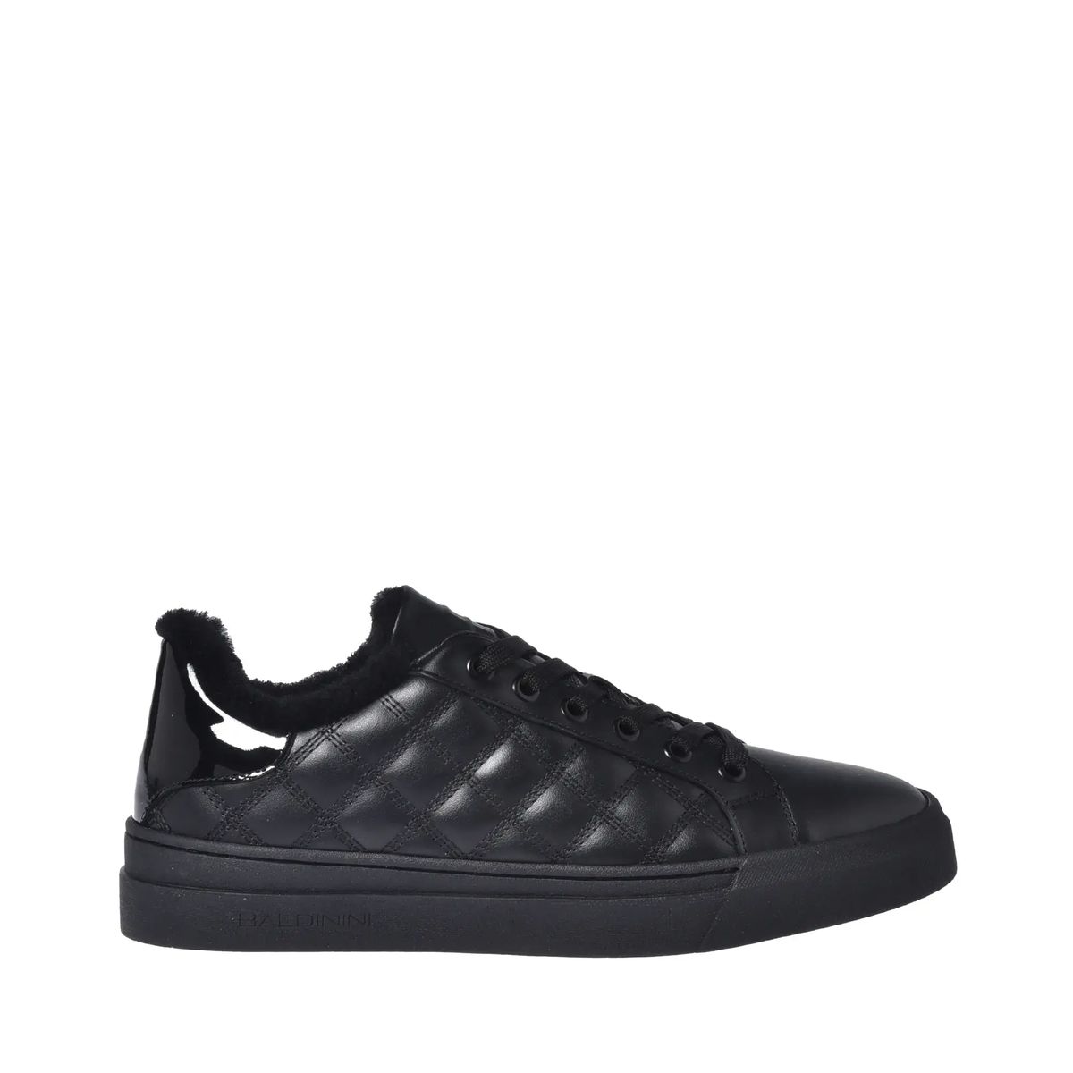 Gesteppte Leder-Sneakers