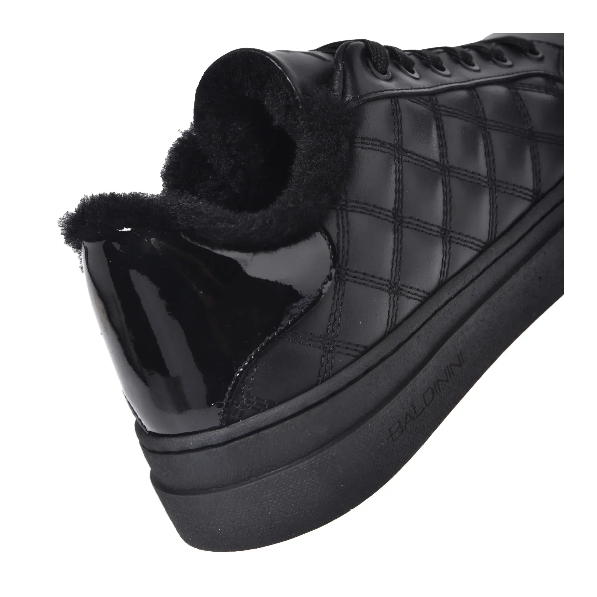 Gesteppte Leder-Sneakers