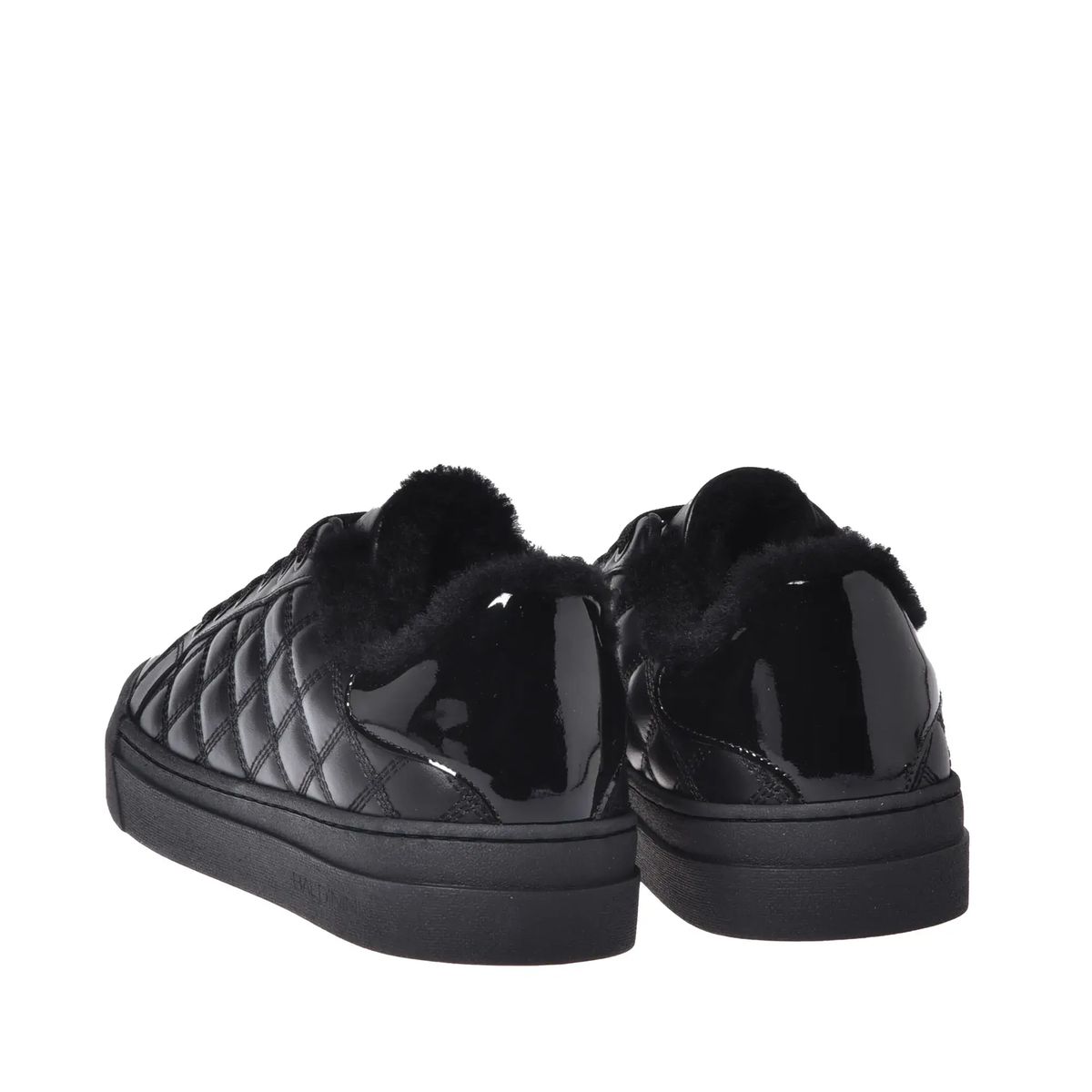 Gesteppte Leder-Sneakers