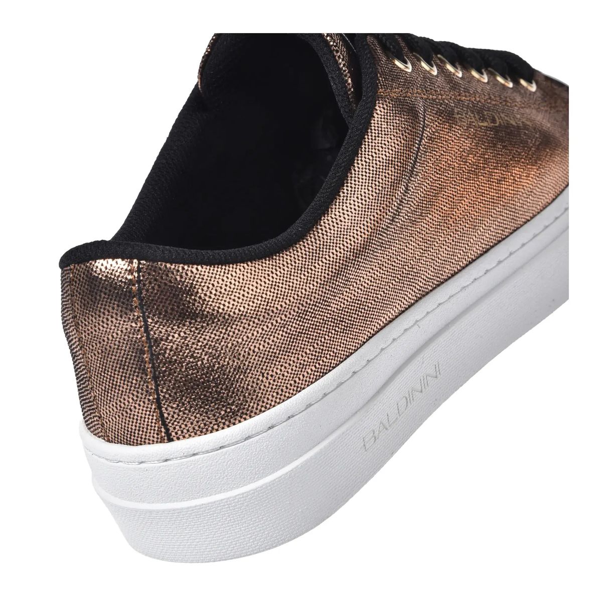 Bronze Metallic Low-Top Turnschuhe