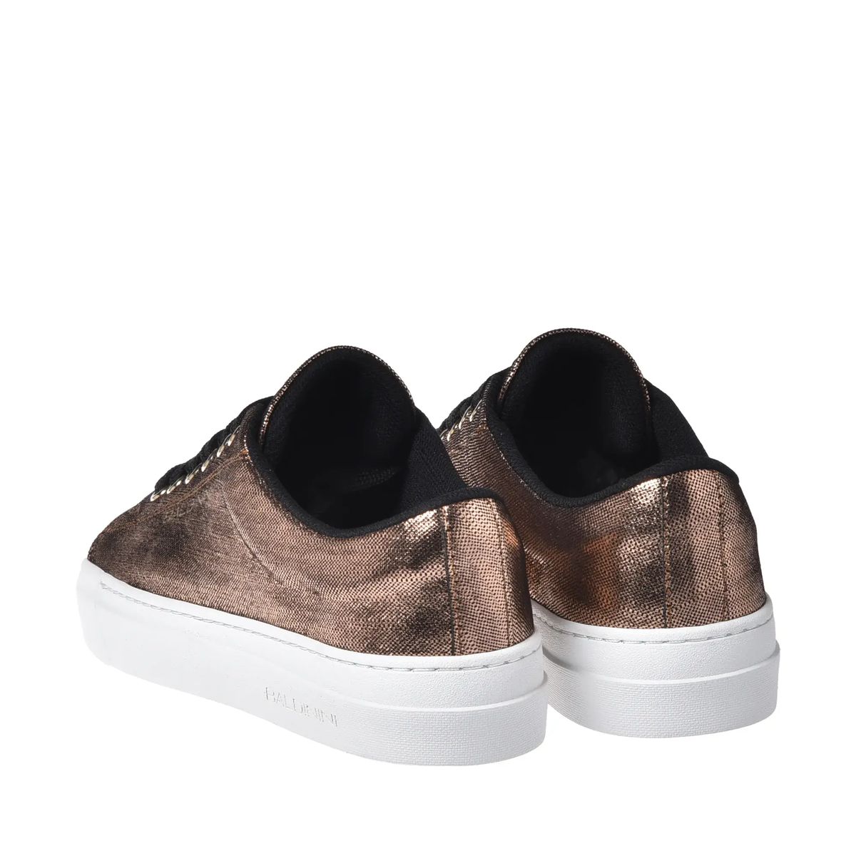 Bronze Metallic Low-Top Turnschuhe