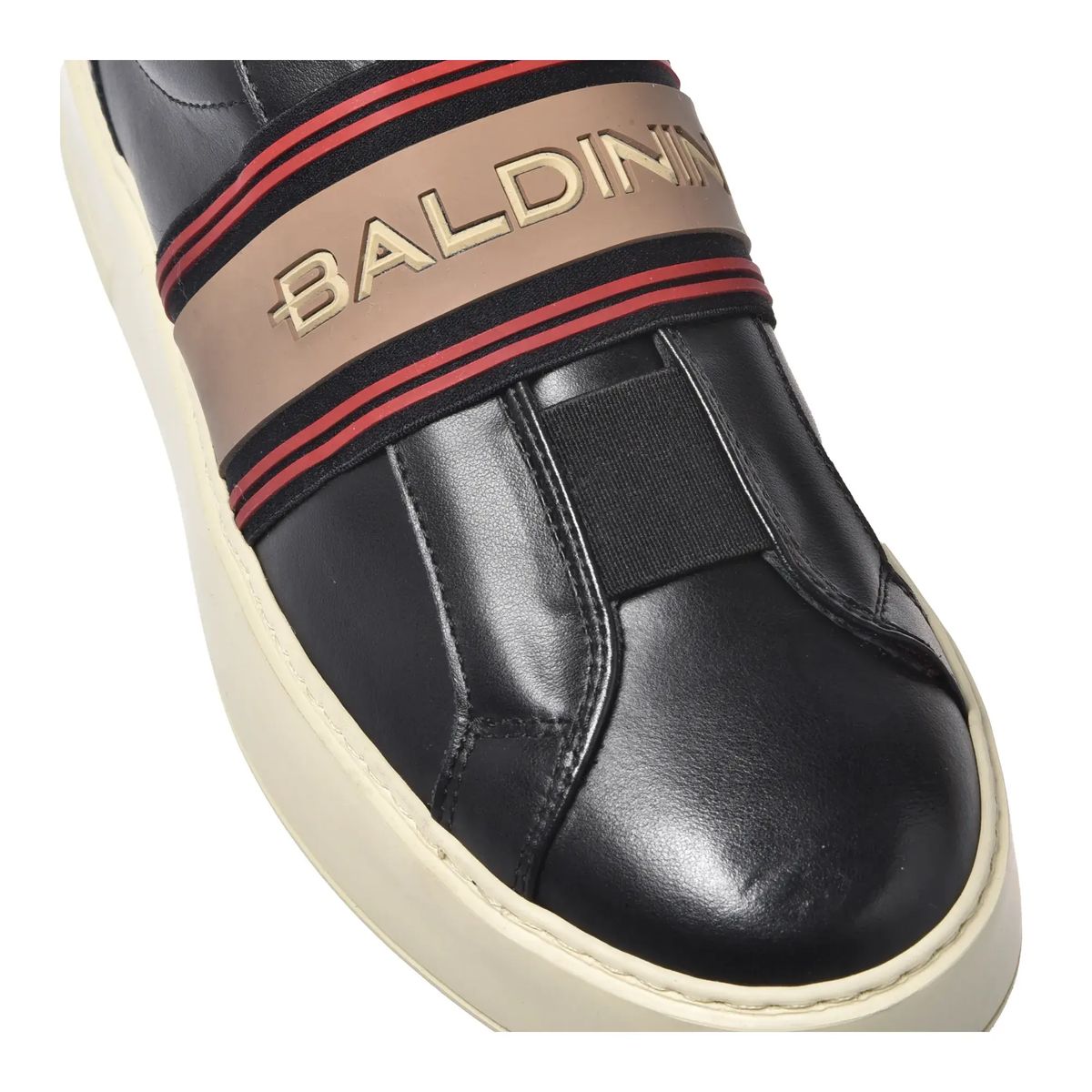 Leder-Slipper Plateau-Sneakers