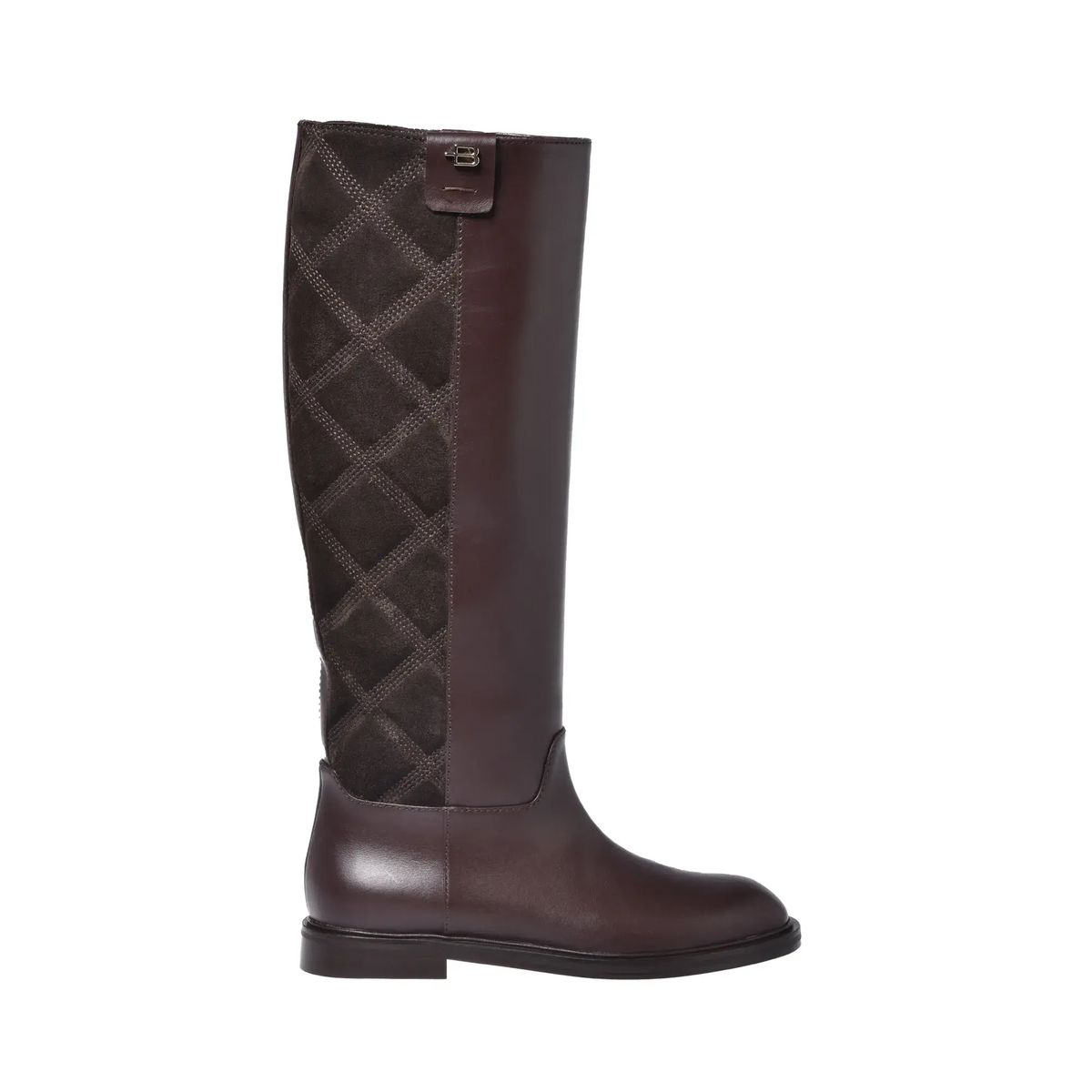Braune Kniehohe Reitstiefel aus Leder