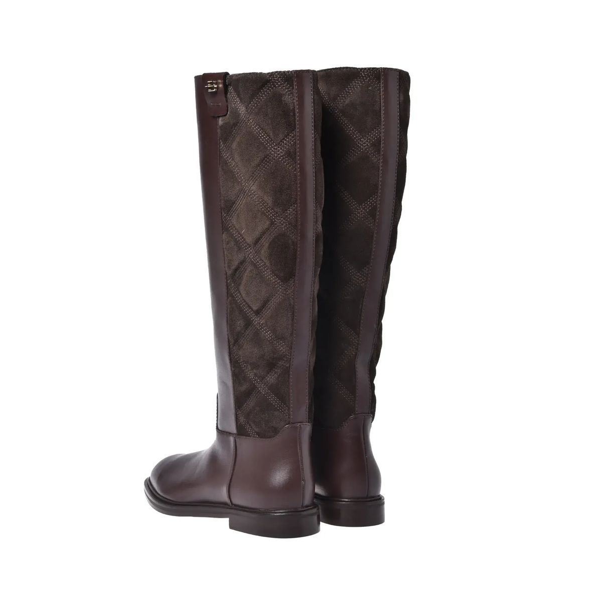 Braune Kniehohe Reitstiefel aus Leder