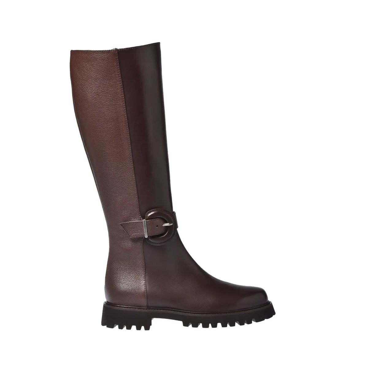 Braune Leder Kniehohe Reitstiefel