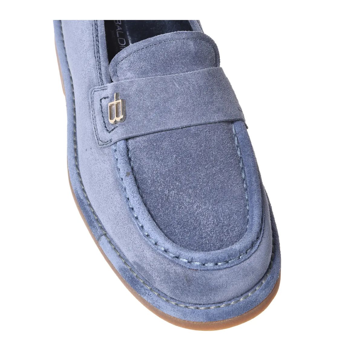 Wildleder Penny Loafer mit Metalldetail