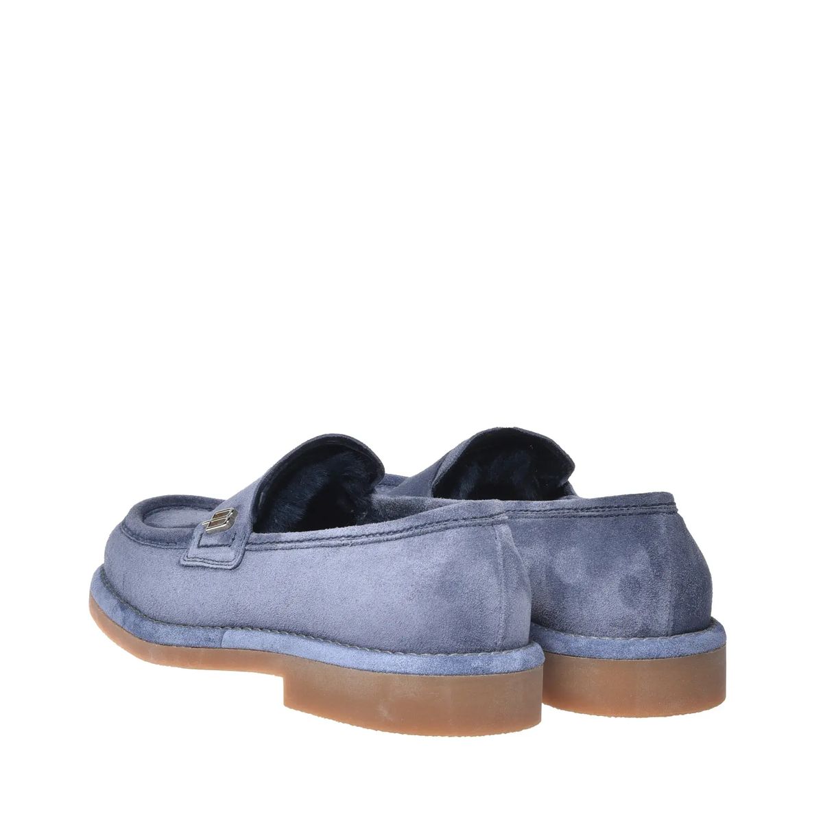 Wildleder Penny Loafer mit Metalldetail