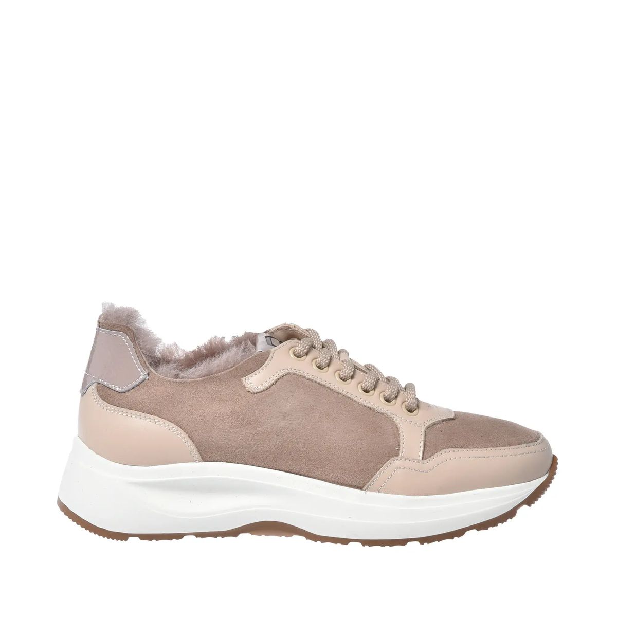Geschnürte, gefütterte Mode-Sneakers