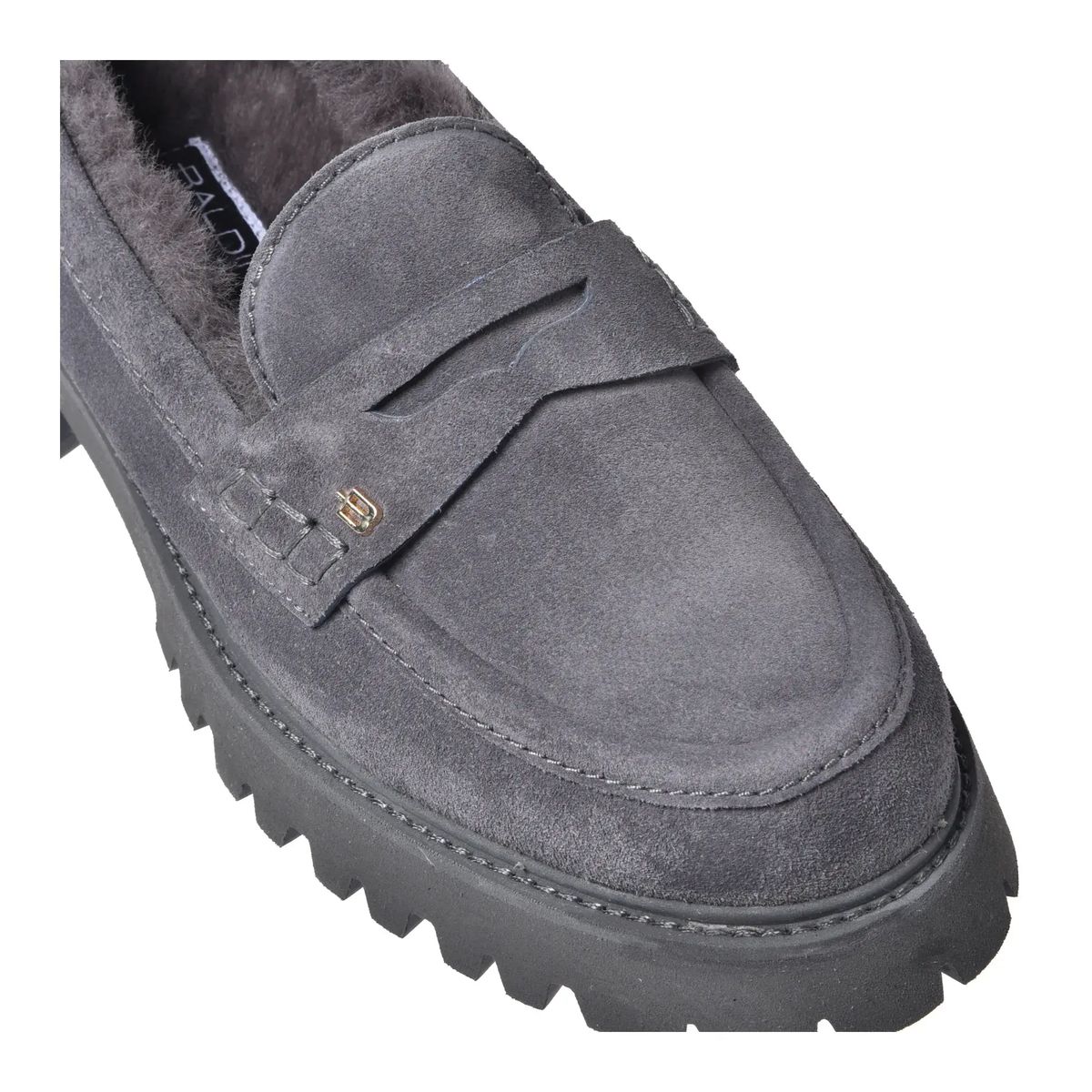 Wildleder Loafer mit Shearling-Futter