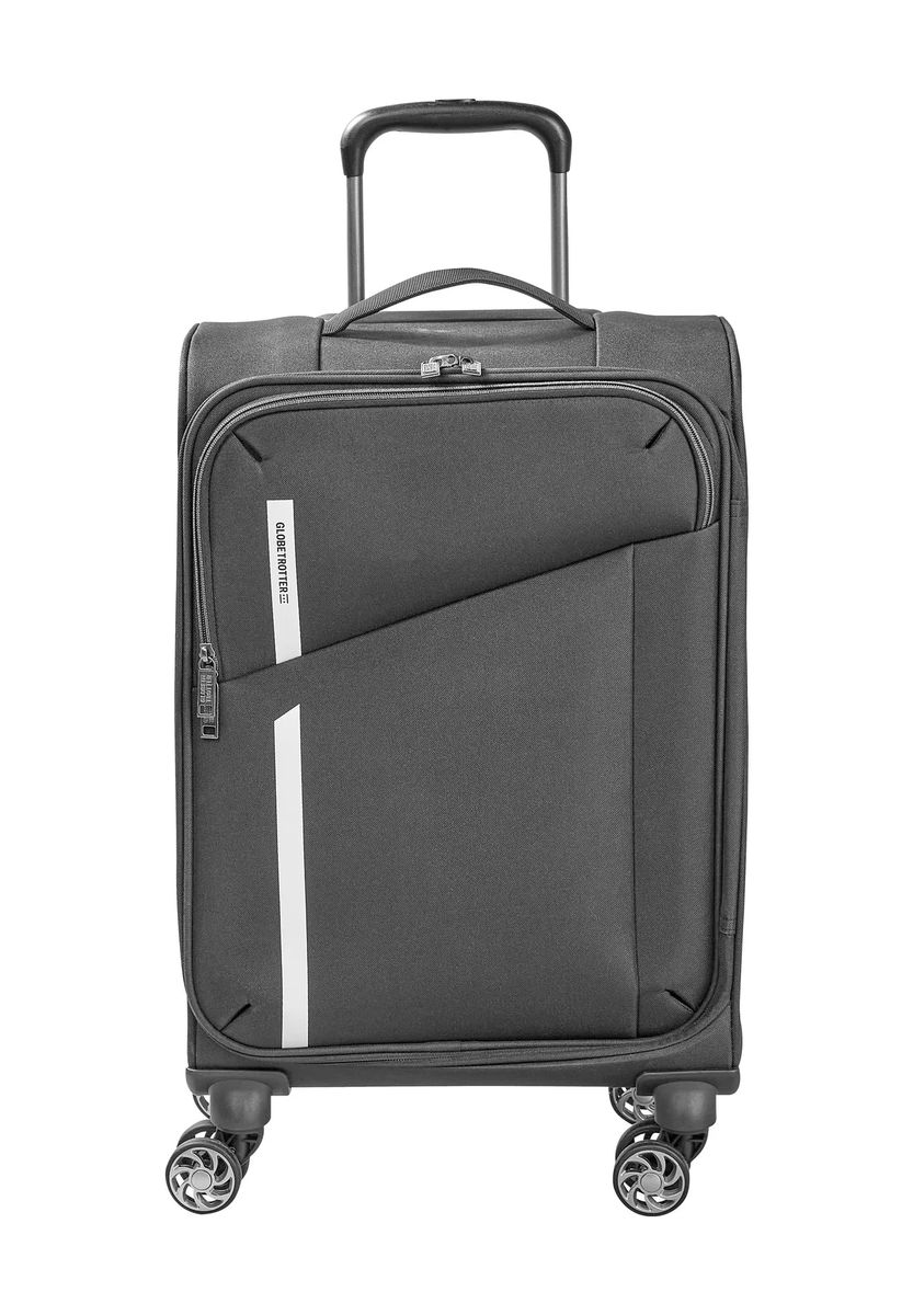 GLOBETROTTER 4-Doppelrollen-Trolley, Zweiwegereißverschluss, TSA-Kombinationsschloss, schwarz, 55