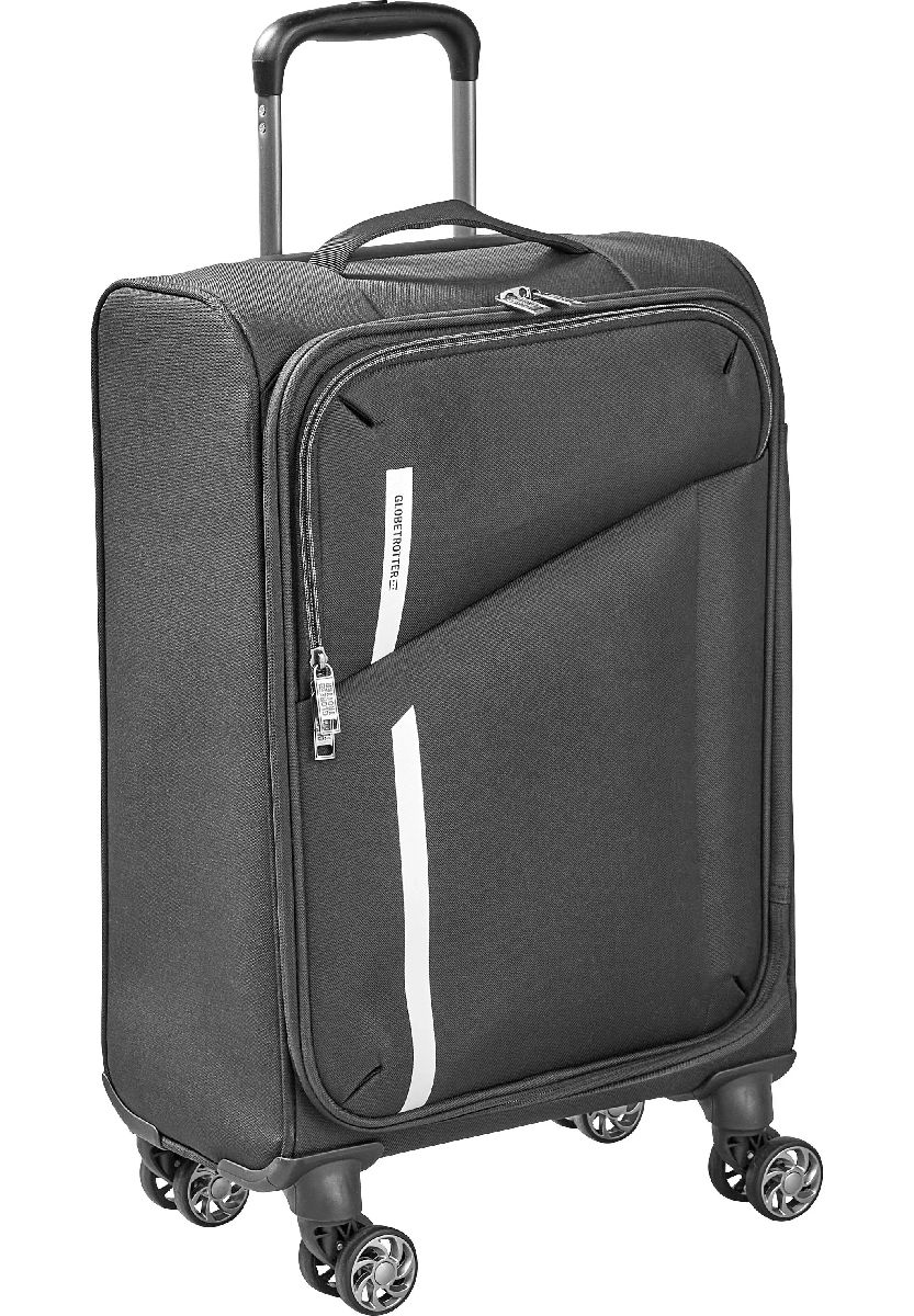 GLOBETROTTER 4-Doppelrollen-Trolley, Zweiwegereißverschluss, TSA-Kombinationsschloss, schwarz, 55