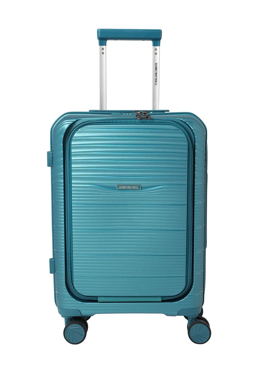 GLOBETROTTER 4-Doppelrollen-Trolley, Hartschale, TSA Kombinationsschloss, blau, 55
