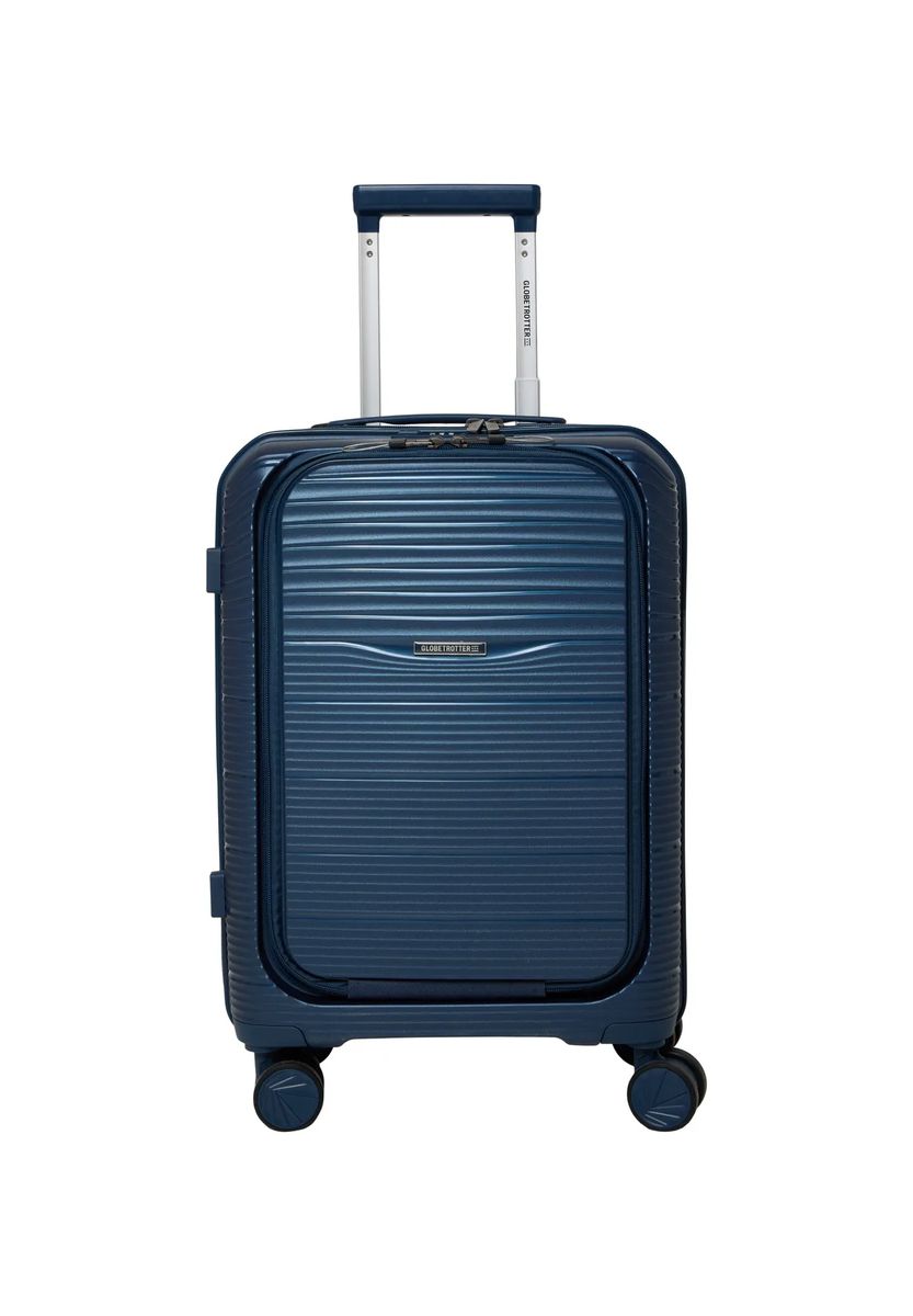 GLOBETROTTER 4-Doppelrollen-Trolley, Hartschale, TSA Kombinationsschloss, blau, 55