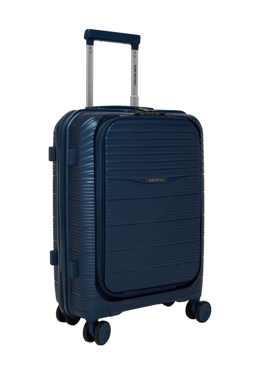 GLOBETROTTER 4-Doppelrollen-Trolley, Hartschale, TSA Kombinationsschloss, blau, 55