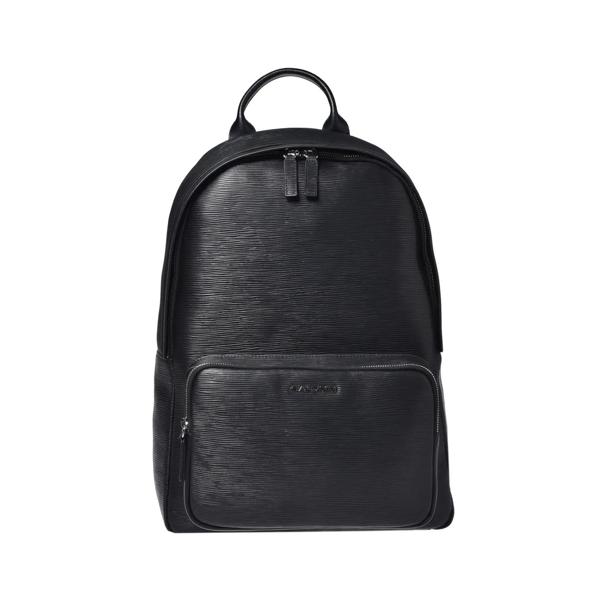 Minimalistischer Lederrucksack mit Tasche