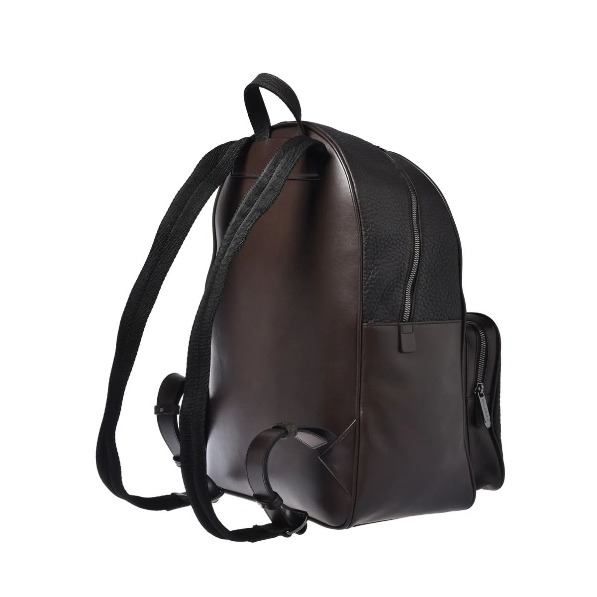 Dunkelbrauner Lederrucksack Unisex