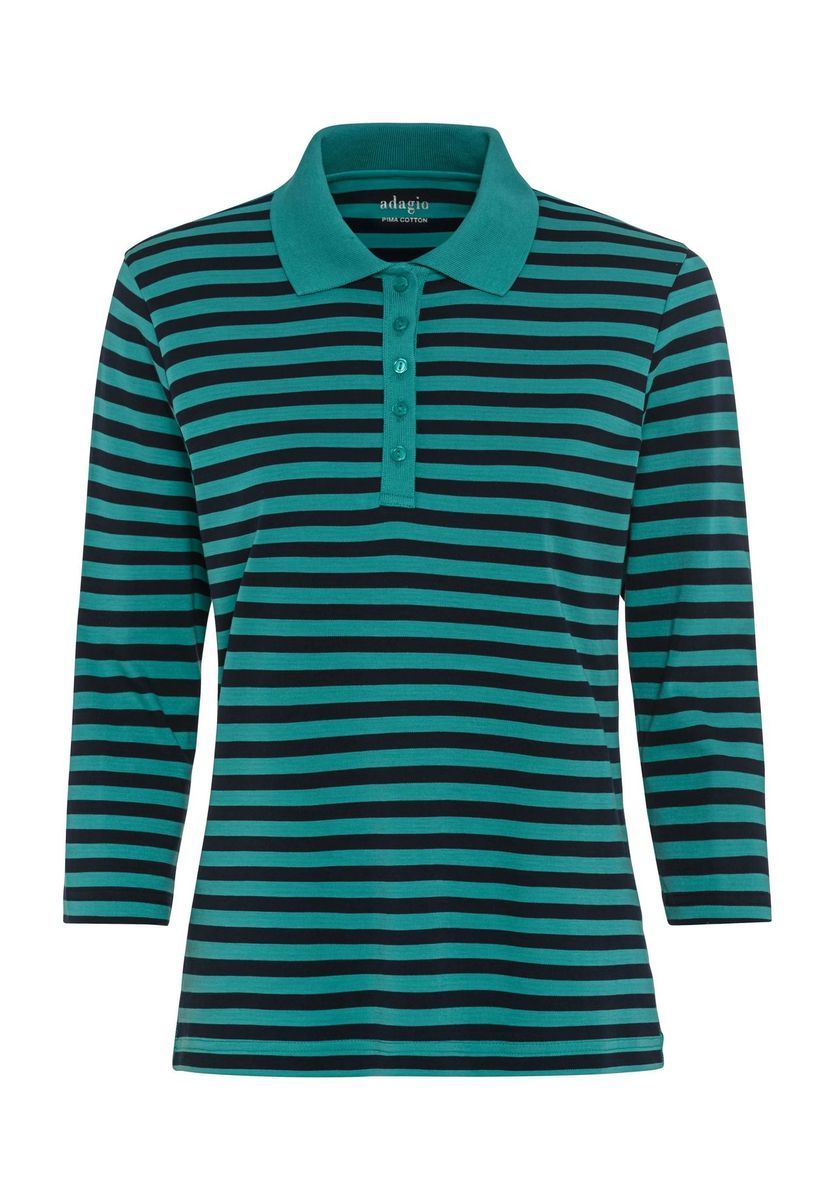 Gestreiftes Pima-Baumwoll-Poloshirt