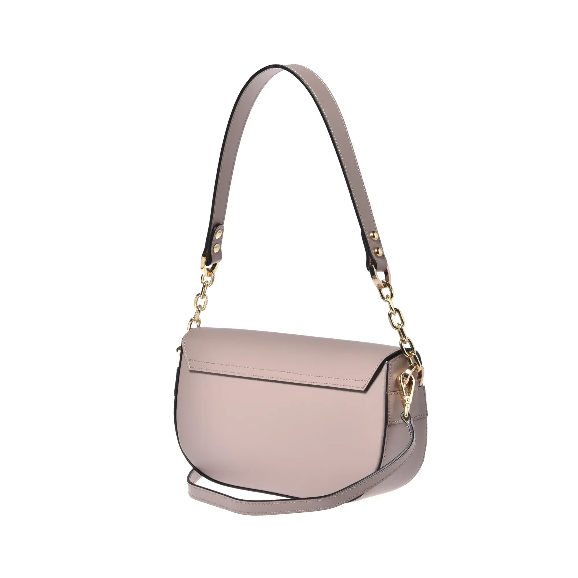Ledertasche mit Kettendetail
