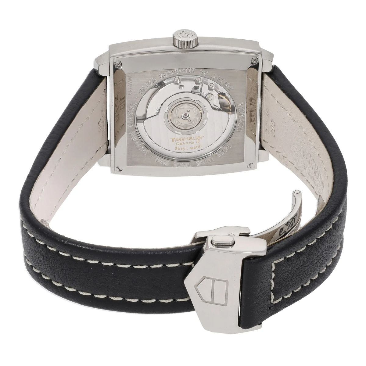 Monaco Automatik Silber Zifferblatt Uhr
