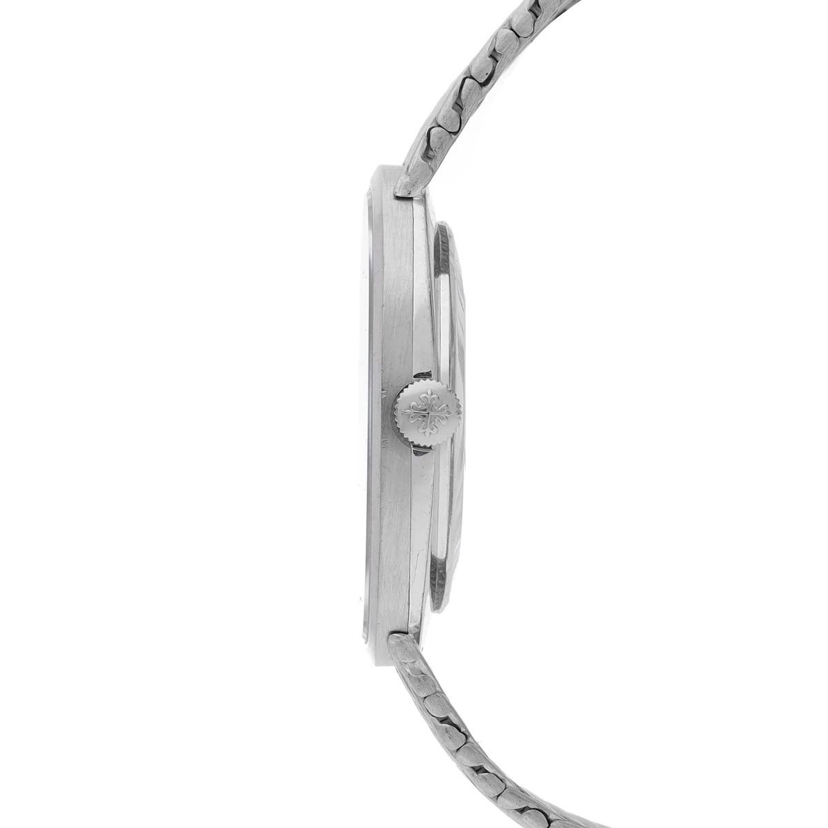 Blaue Ellipse Armbanduhr in Weißgold