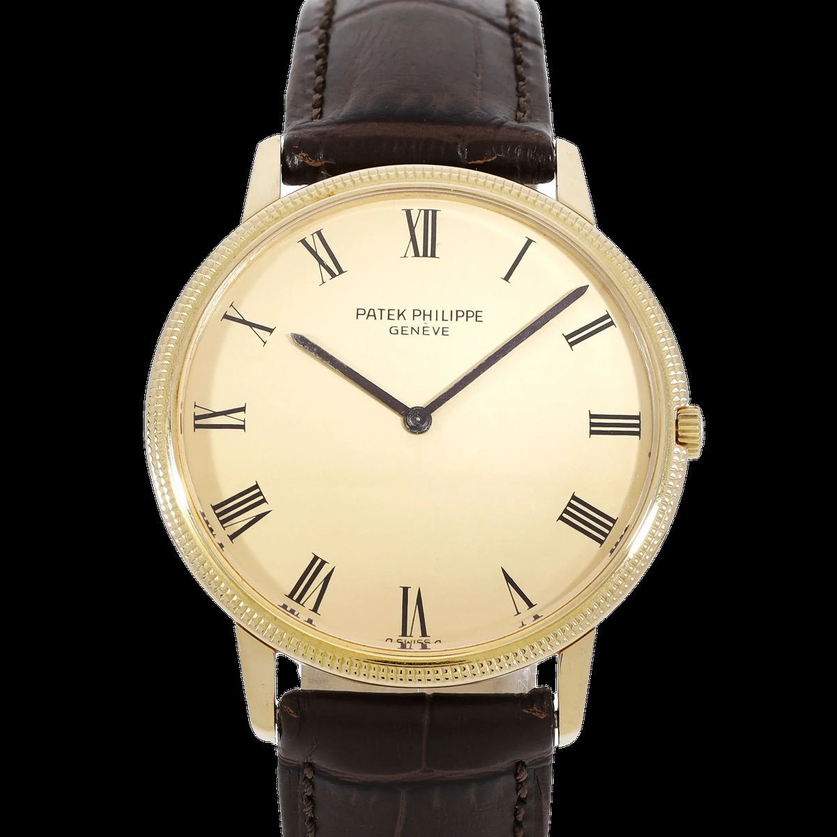 Goldene Patek Philippe Calatrava Damenuhr