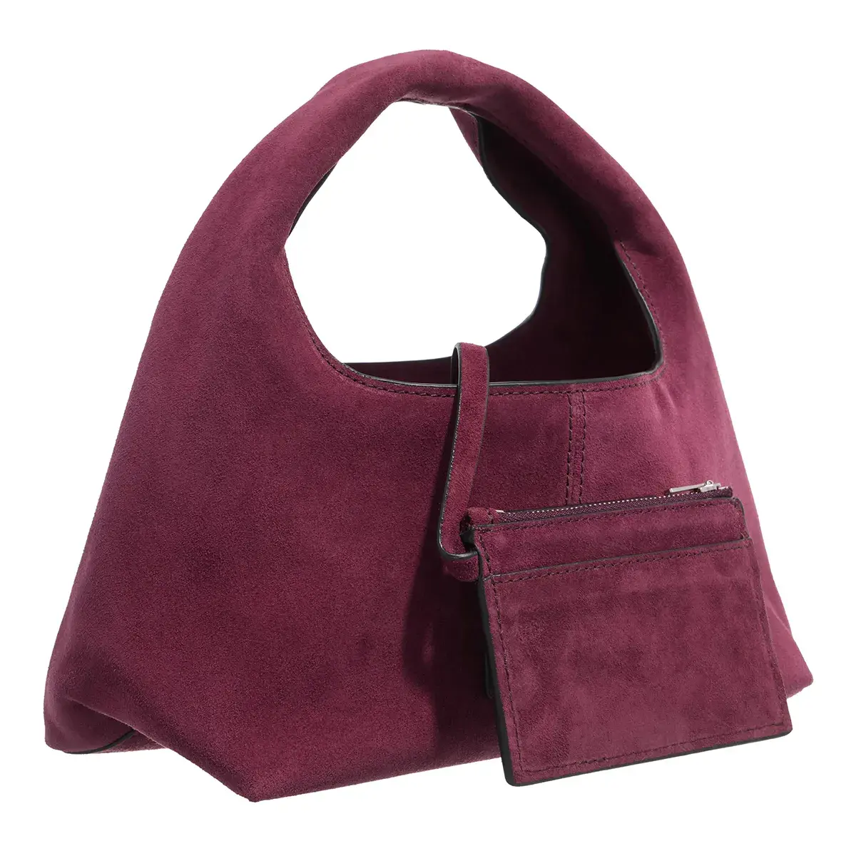 Mini-Sack-Tasche aus Wildleder