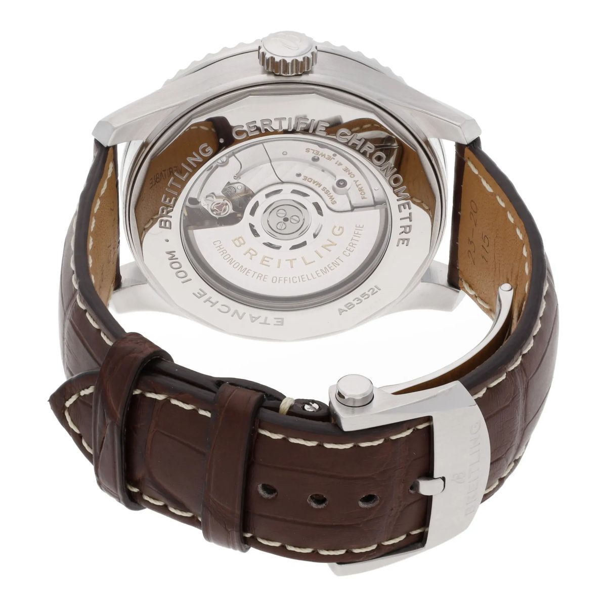 Silberne Aviator Chronometer Automatikuhr