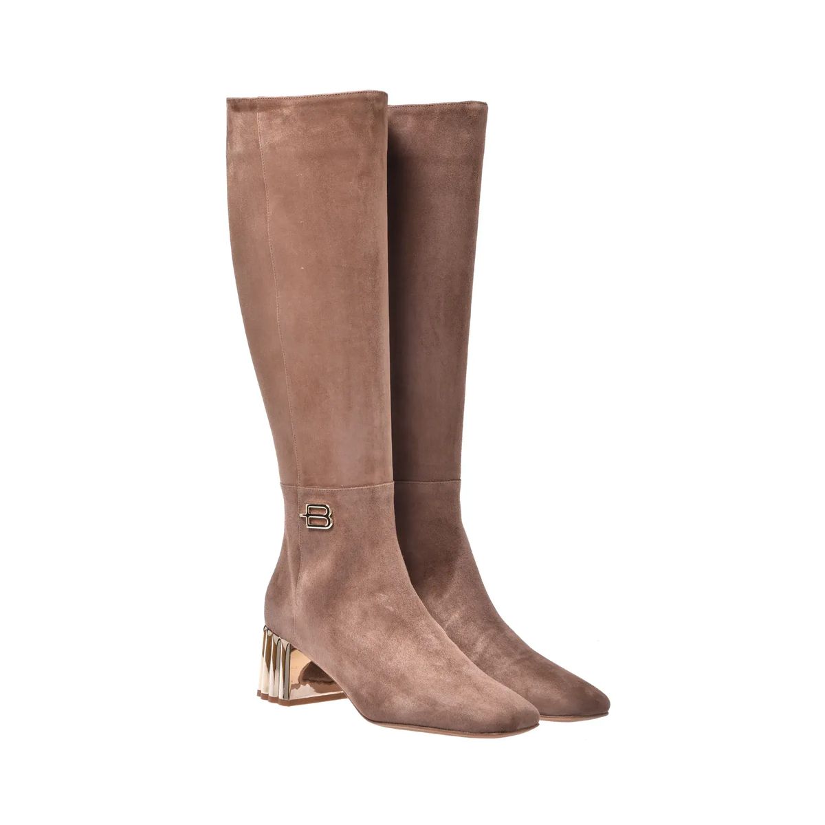 Wildleder Kniehohe Stiefel mit Absatz