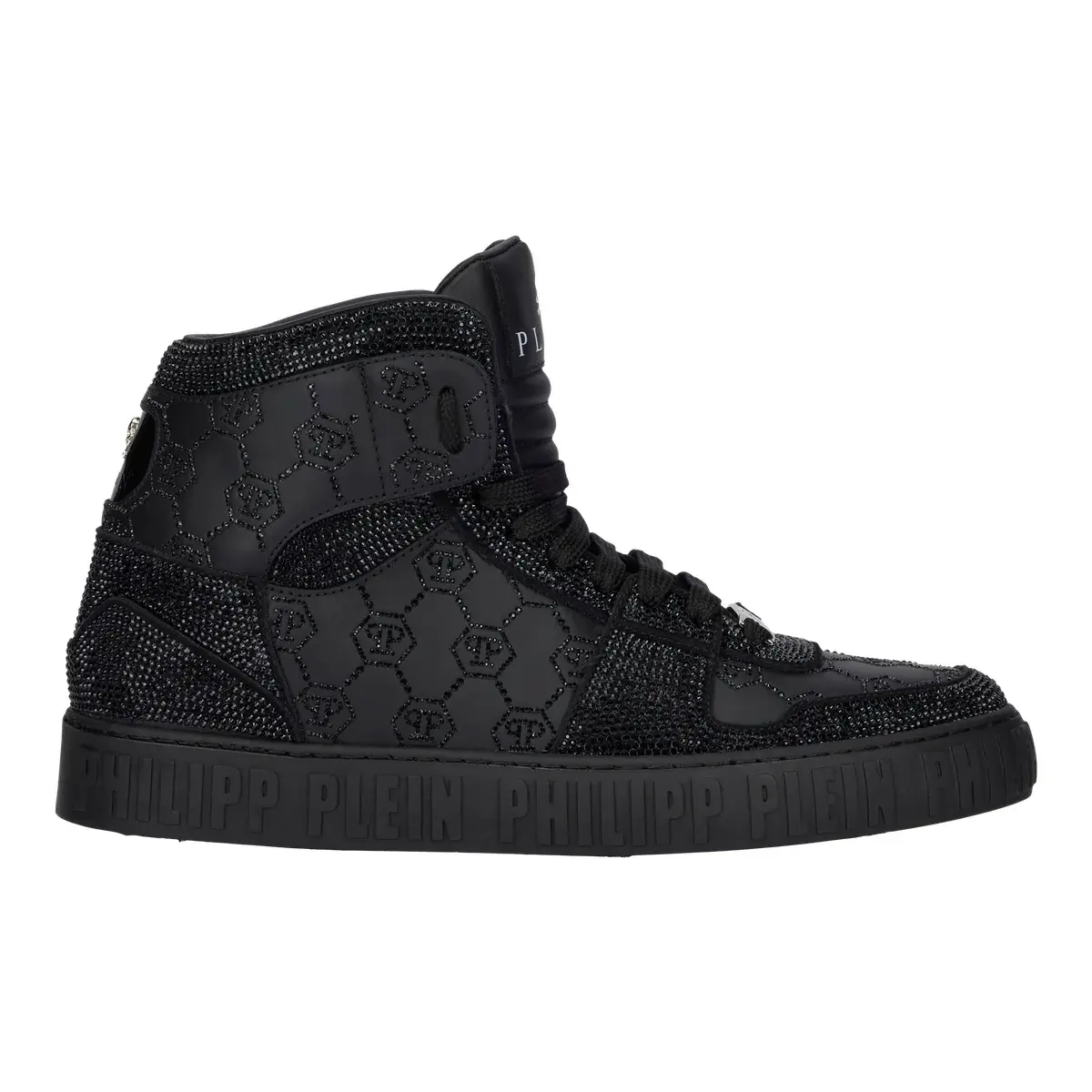 Monogramm verzierte High-Top Sneakers
