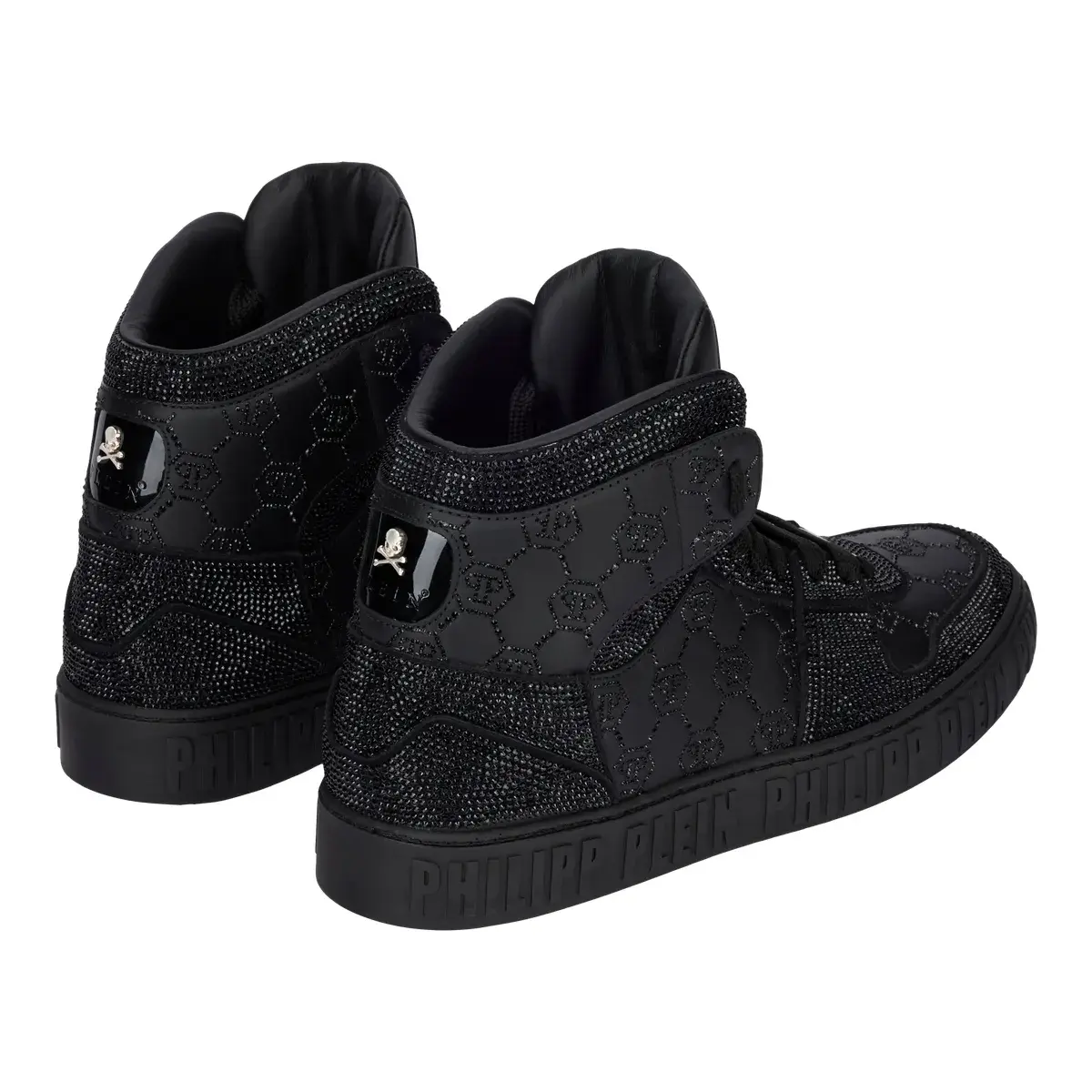 Monogramm verzierte High-Top Sneakers