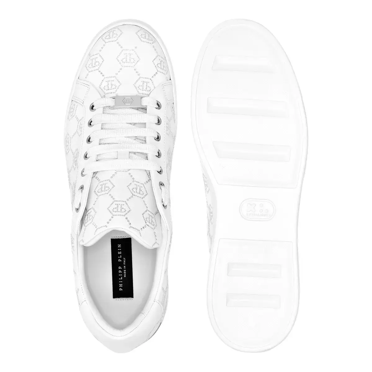 Perforierter Monogramm Leder Low-Top Sneaker