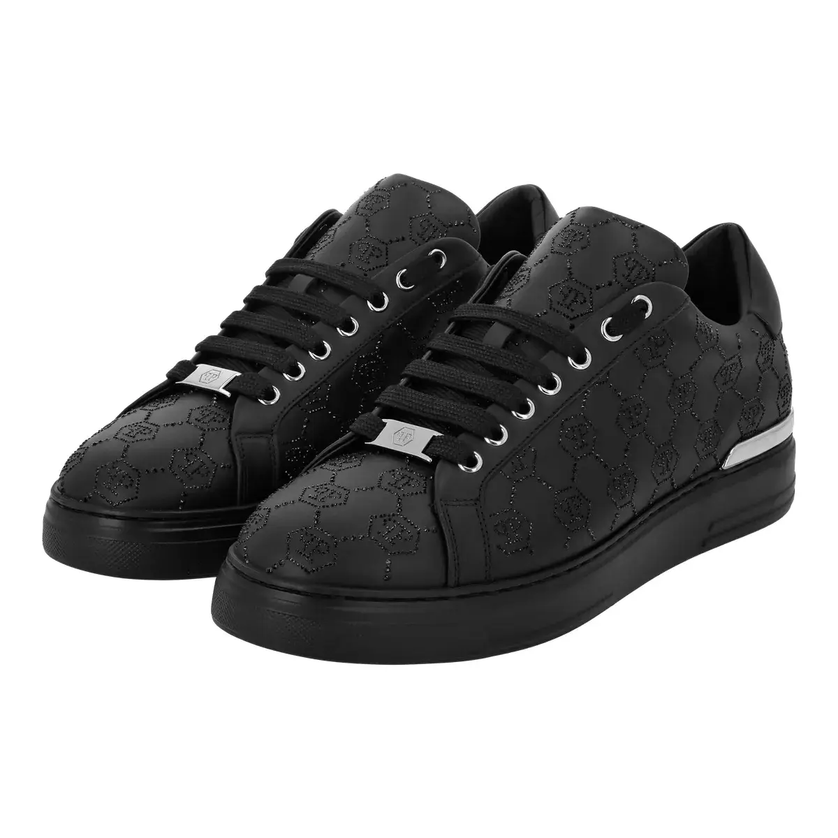 Monogramm geprägte Low-Top-Sneakers